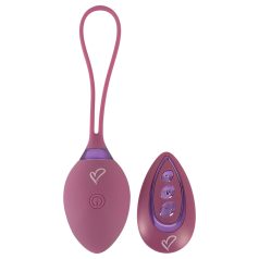   Beau Coeur Rovana - œuf vibrant télécommandé - silicone violet
