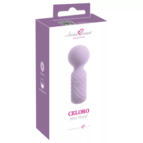 Beau Coeur Celoro - mini vibromasseur - compact - silicone violet