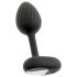ANOS - plug anal vibrant - set de 3 - silicone noir