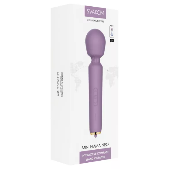 Svakom - mini vibromasseur connecté - waterproof - silicone violet