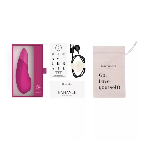 Womanizer Enhance - stimulateur clitoridien à ondes d’air (rose)