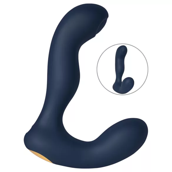 Svakom Iker Neo - vibromasseur anal interactif pulsant - silicone bleu