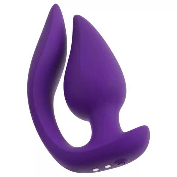 Smile - Vibromasseur anal et stimulateur clitoridien 2en1 - silicone violet
