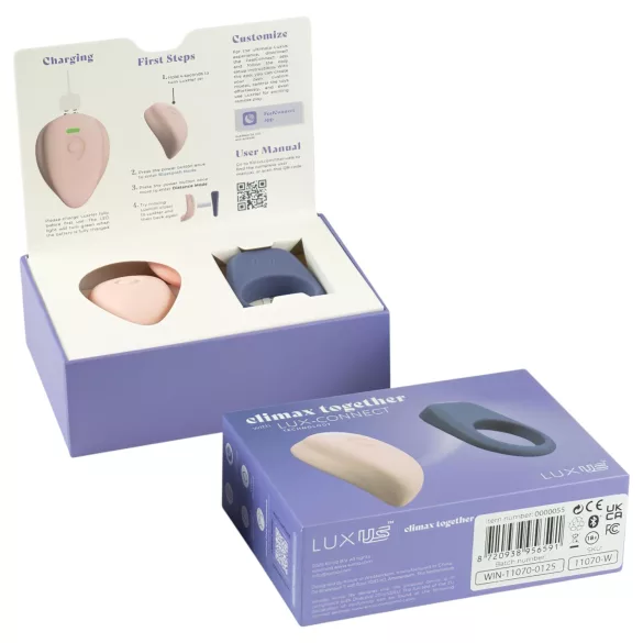 LUXUS Climax Together by Kiiroo - ensemble de vibromasseurs pour couples magnétiques, contrôlés par application