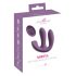Beau Coeur Mireva - vibromasseur triple stimulation télécommande silicone violet