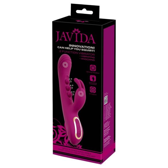 Javida - vibromasseur rabbit à billes pour stimulation clitoridienne - violet