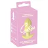 Cuties Mini - plug anal vibrant nervuré - silicone jaune