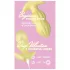 Cuties Mini - plug anal vibrant nervuré - silicone jaune