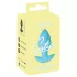Cuties Mini - plug anal vibrant - silicone bleu