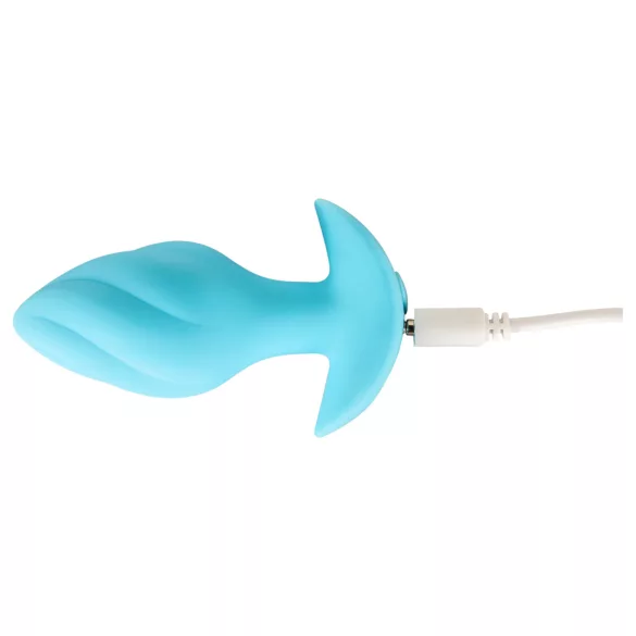 Cuties Mini - plug anal vibrant - silicone bleu