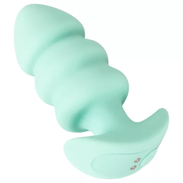 Cuties Mini - plug anal vibrant à boules - silicone vert