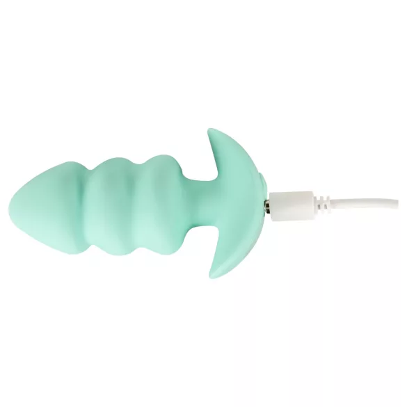 Cuties Mini - plug anal vibrant à boules - silicone vert