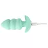 Cuties Mini - plug anal vibrant à boules - silicone vert