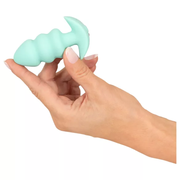 Cuties Mini - plug anal vibrant à boules - silicone vert