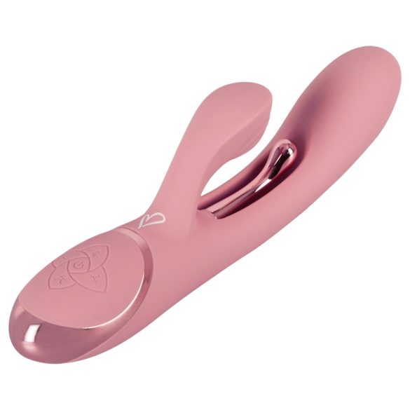 Beau Coeur Avenor - vibromasseur point G avec languette et stimulateur clitoridien (rose)