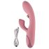 Beau Coeur Avenor - vibromasseur point G avec languette et stimulateur clitoridien (rose)