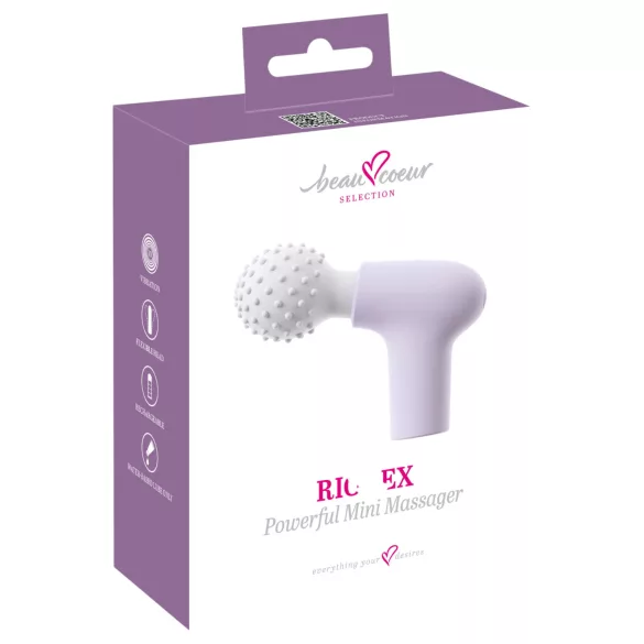 Beau Coeur Rionex - mini vibromasseur de massage - silicone violet