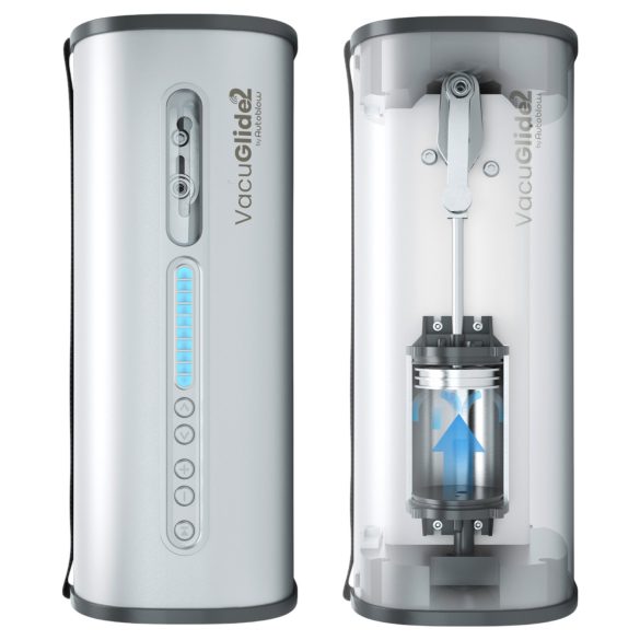 VacuGlide 2 - masturbateur automatique homme réseau luxe - argent