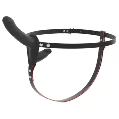   You2Toys - vibromasseur double strap-on télécommandé (noir)