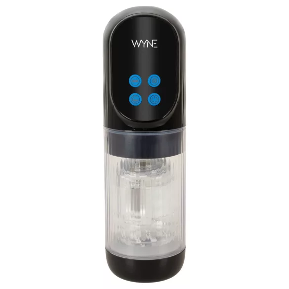 WYNE 12 - masturbateur rechargeable à succion, rotation et vibration (noir)