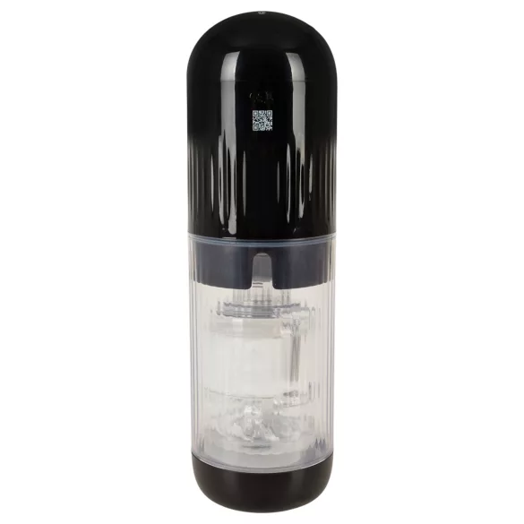 WYNE 12 - masturbateur rechargeable à succion, rotation et vibration (noir)