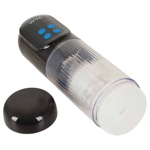 WYNE 12 - masturbateur rechargeable à succion, rotation et vibration (noir)