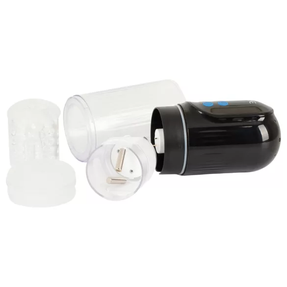 WYNE 12 - masturbateur rechargeable à succion, rotation et vibration (noir)