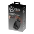 Rebel - vibromasseur pénien pour hommes avec stimulateur de gland mobile (noir)