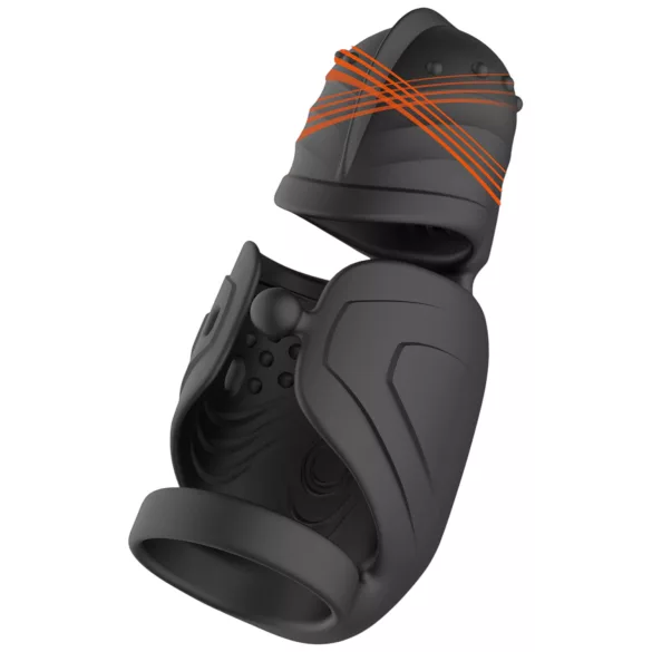 Rebel - vibromasseur pénien pour hommes avec stimulateur de gland mobile (noir)