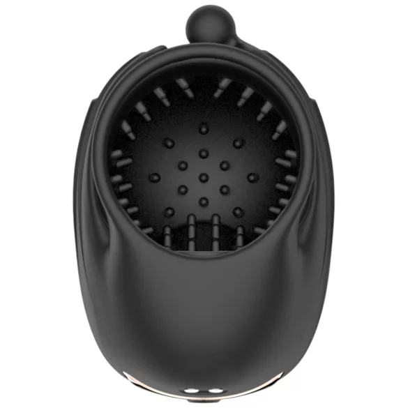 Rebel - vibromasseur pénien pour hommes avec stimulateur de gland mobile (noir)