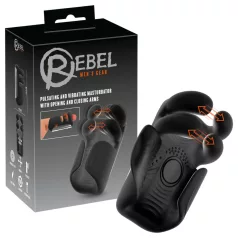 Rebel - masturbateur vibrant à pulsations (noir)
