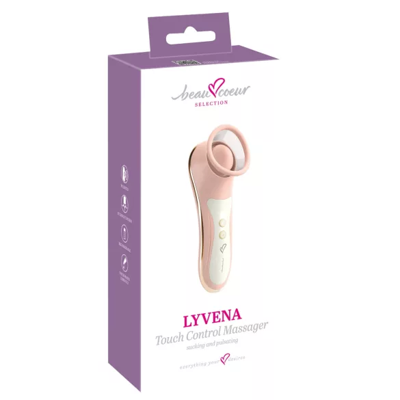 Beau Coeur Lyvena - stimulateur clitoridien aspirant et pulsant (rose)