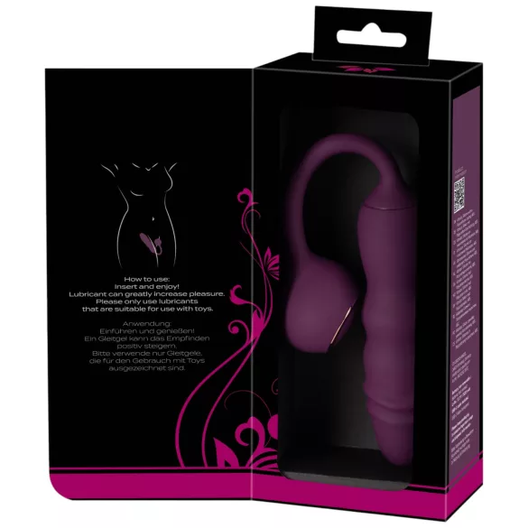 Javida - œuf vibrant rechargeable avec fonction de va-et-vient (violet)