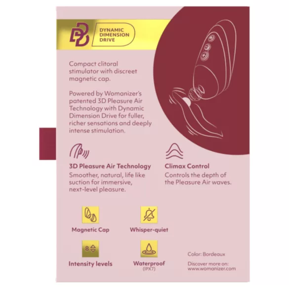 Womanizer Next Liberty - stimulateur clitoridien à ondes d’air (rouge)