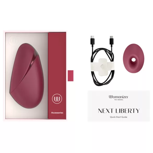 Womanizer Next Liberty - stimulateur clitoridien à ondes d’air (rouge)