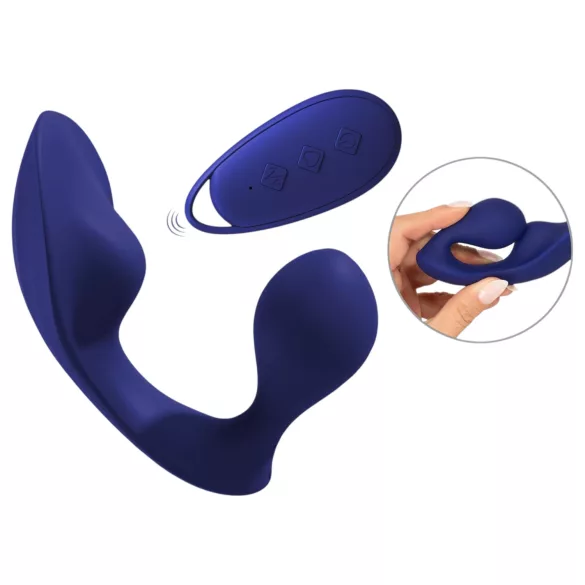 SMILE - vibromasseur anal et culotte télécommandé - bleu