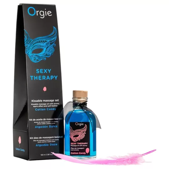 Orgie Sexy Therapy - coffret huiles de massage - barbe à papa
