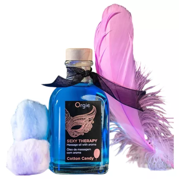 Orgie Sexy Therapy - coffret huiles de massage - barbe à papa