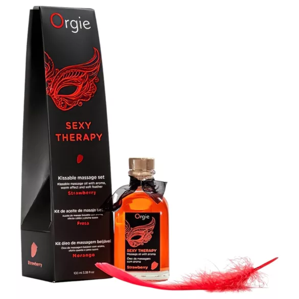 Orgie Sexy Therapy - coffret huiles de massage - fraise