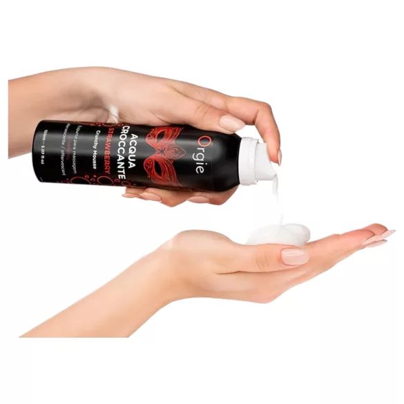 Orgie - Mousse de massage effet crépitant - fraise - 150ml