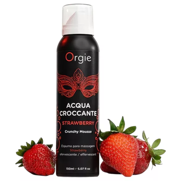 Orgie - Mousse de massage effet crépitant - fraise - 150ml