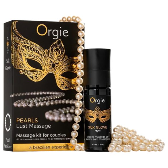 Orgie Pearls Lust - Gel de massage avec collier de perles
