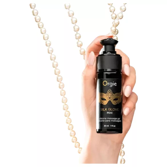 Orgie - Collier de perles érotiques avec gel de massage 30ml