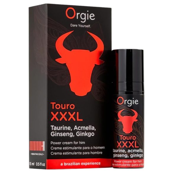 Orgie Touro XXXL - crème stimulante érection - 15ml
