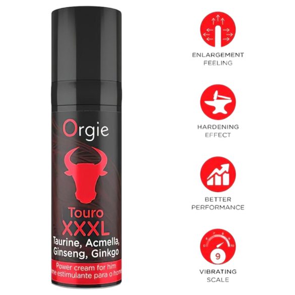 Orgie Touro XXXL - crème stimulante érection - 15ml