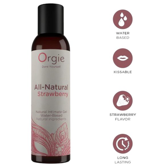 Orgie - gel lubrifiant naturel à base d'eau - fraise - 150ml