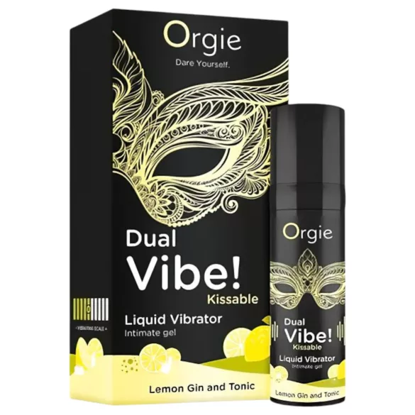 Orgie Dual Vibe - vibromasseur liquide unisexe - Gin Tonic (15 ml)