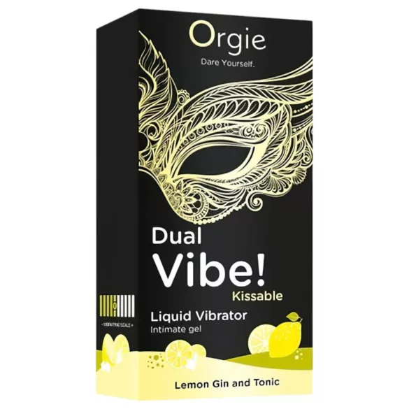 Orgie Dual Vibe - vibromasseur liquide unisexe - Gin Tonic (15 ml)