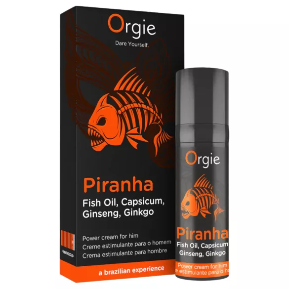Orgie Piranha Power Cream - Crème stimulante pour hommes (15 ml)
