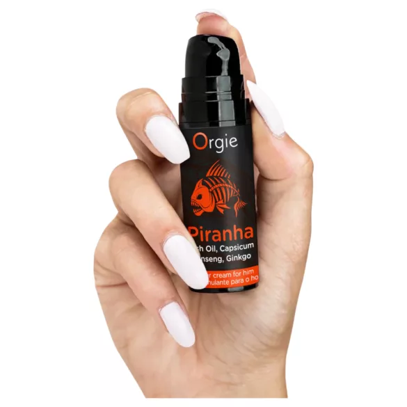 Orgie Piranha Power Cream - Crème stimulante pour hommes (15 ml)